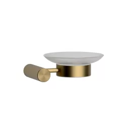  Szappantartó, Wellis Ischia fali szappantartó brushed gold WE00205