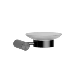   Szappantartó, Wellis Ischia fali szappantartó brushed gun metal grey WE00197