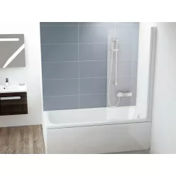   Kádparaván, Ravak Chrome CVS1-80 jobbos kádparaván, matt fehér 7QR40E00Z1