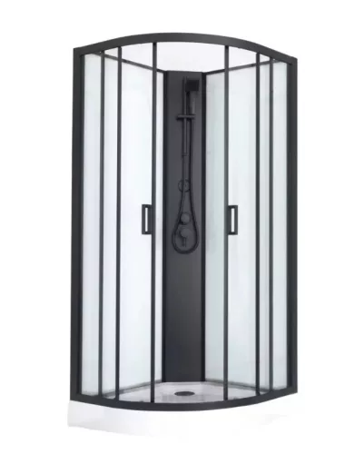 Hidromasszázs zuhanykabin, Sanotechnik Nero hidromasszázs zuhanykabin 90x90 SK02