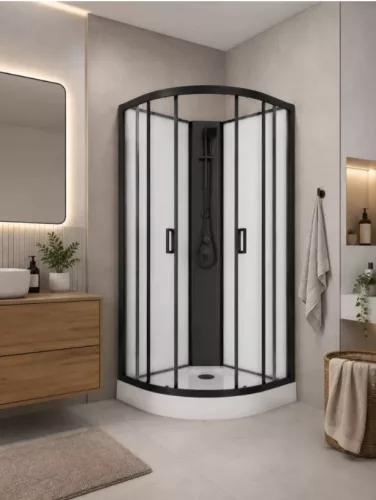 Hidromasszázs zuhanykabin, Sanotechnik Nero hidromasszázs zuhanykabin 90x90 SK02