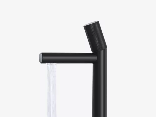 Mosdó csaptelep, Ravak Revers RV Grid mosdó csaptelep 375 mm, matt fekete X070682