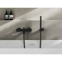   Kádtöltő csaptelep, Ravak Revers RV Grid  kádtöltő, zuhanyszett nélkül, matt fekete X070683