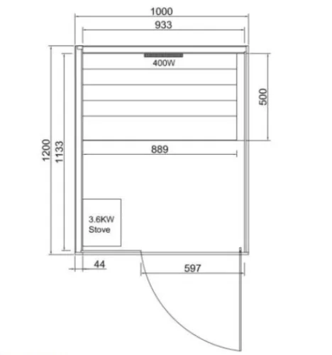 Szauna, Sanotechnik Glacier S infra-és finn szauna, 1 személyes FK75100