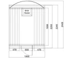 Szauna, Sanotechnik Nyborg L kültéri hordó szauna, 6 személyes F80220