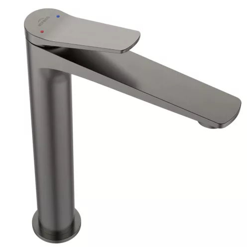 Mosdó csaptelep, Invena Alonia magasított mosdó csaptelep, gun metal BU-70-W24-V