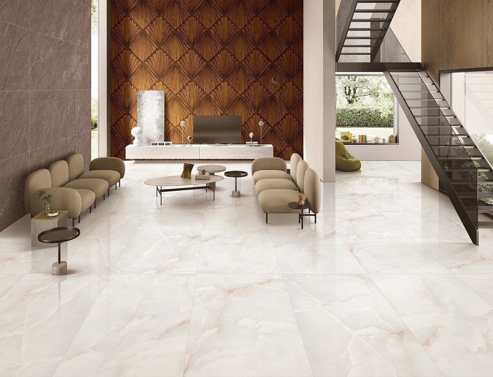 Pacific Onyx White burkolat enteriőrben