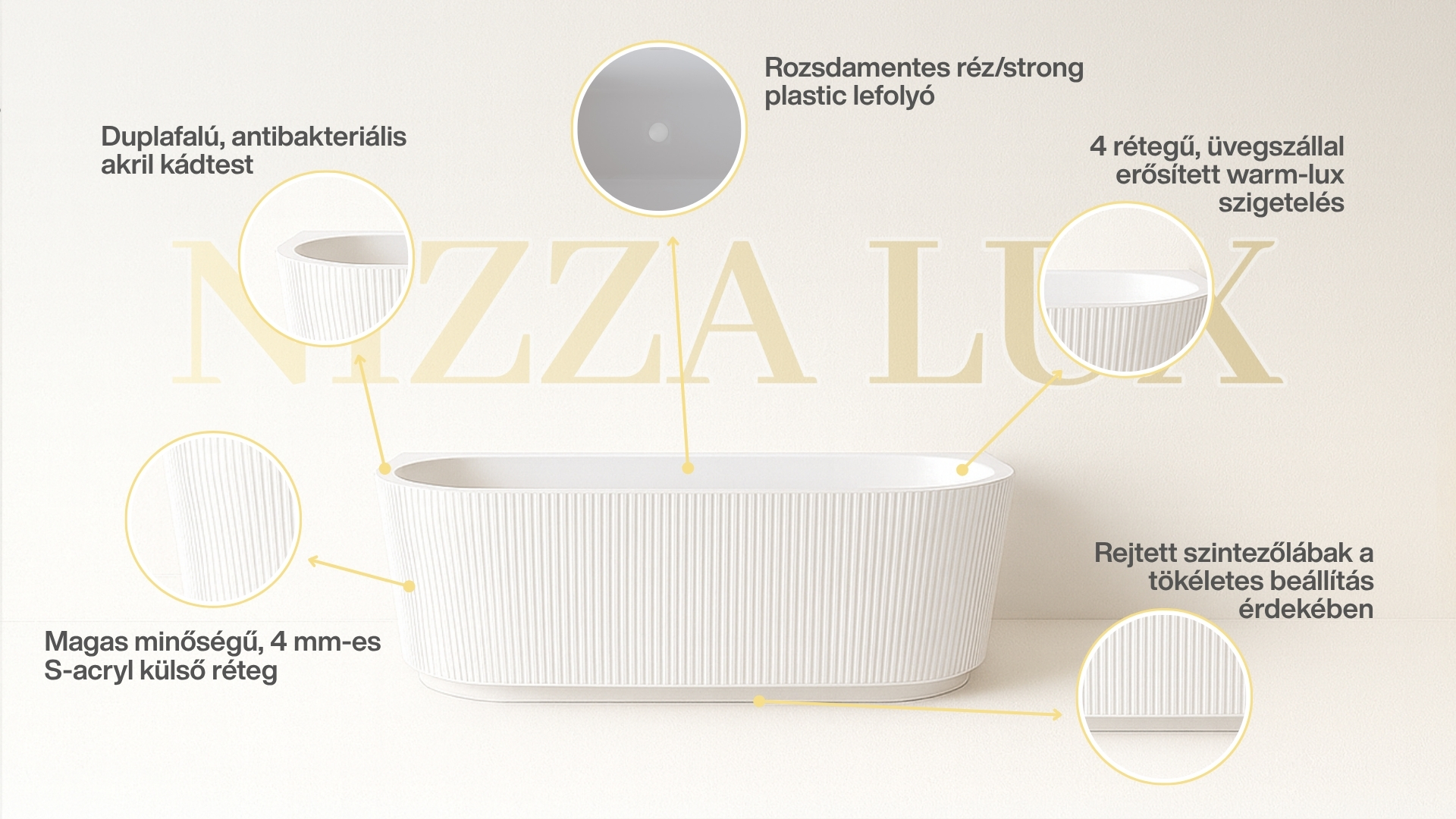 Aquatrend Nizza Lux – hangulati enteriőrfotó
